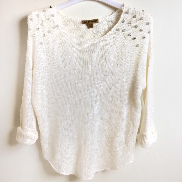 love by design Sweaters - Love By Design spiked shoulder sweater